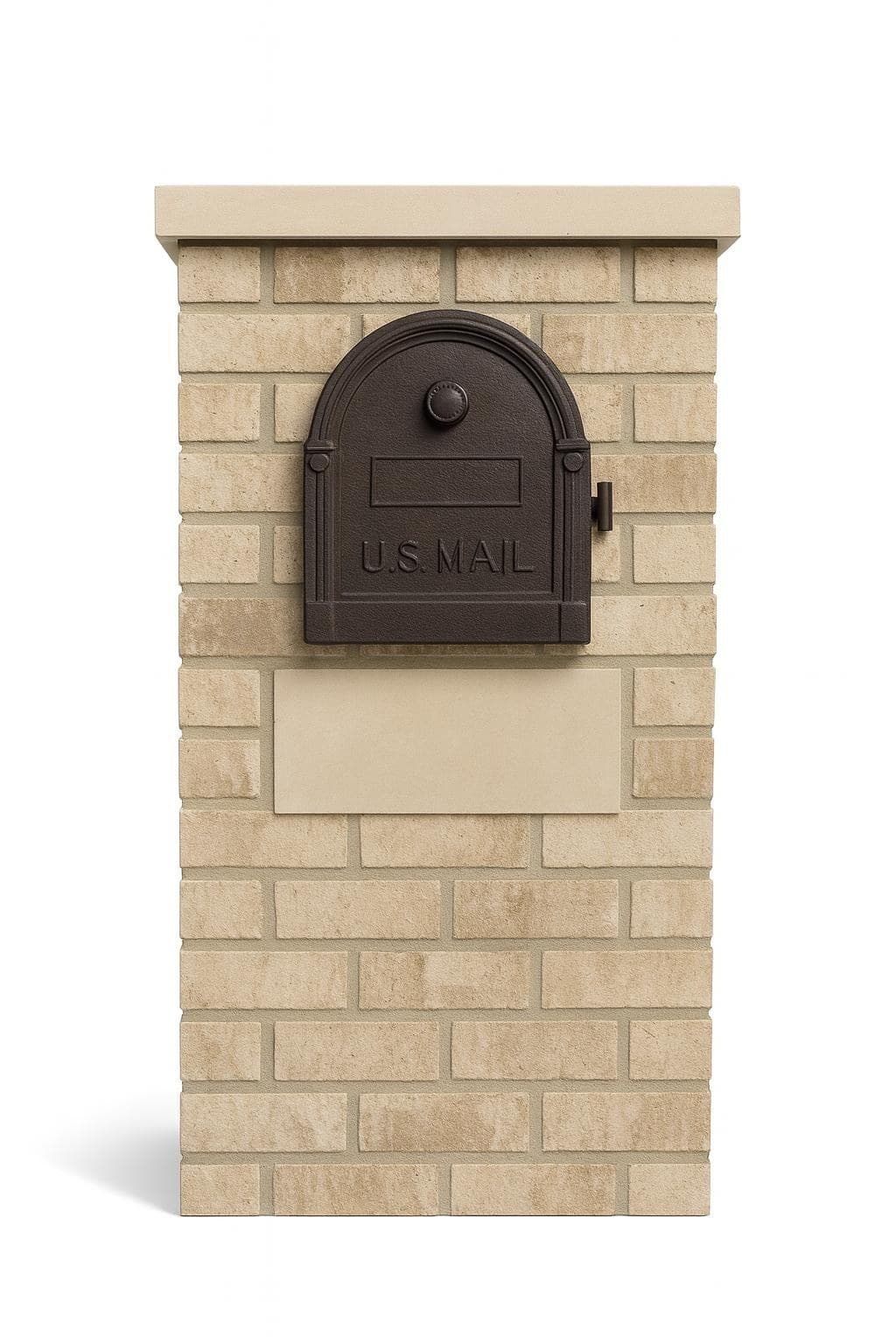 The Classic brick mailbox column design reference