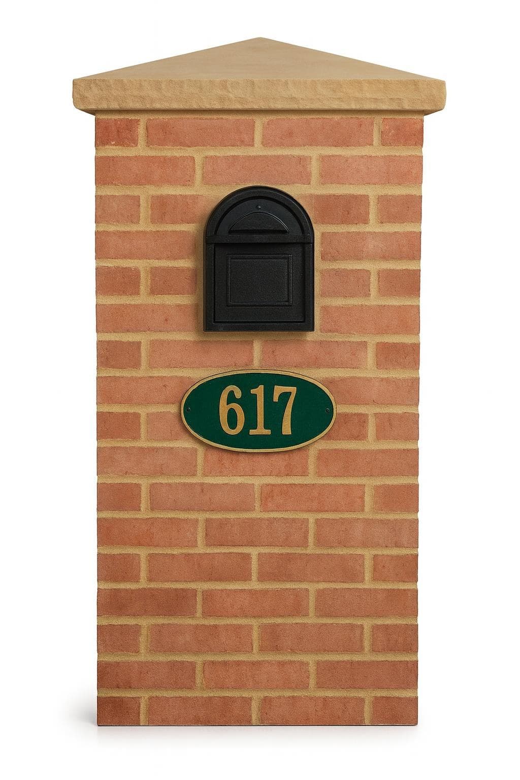 The Estate brick mailbox column design reference