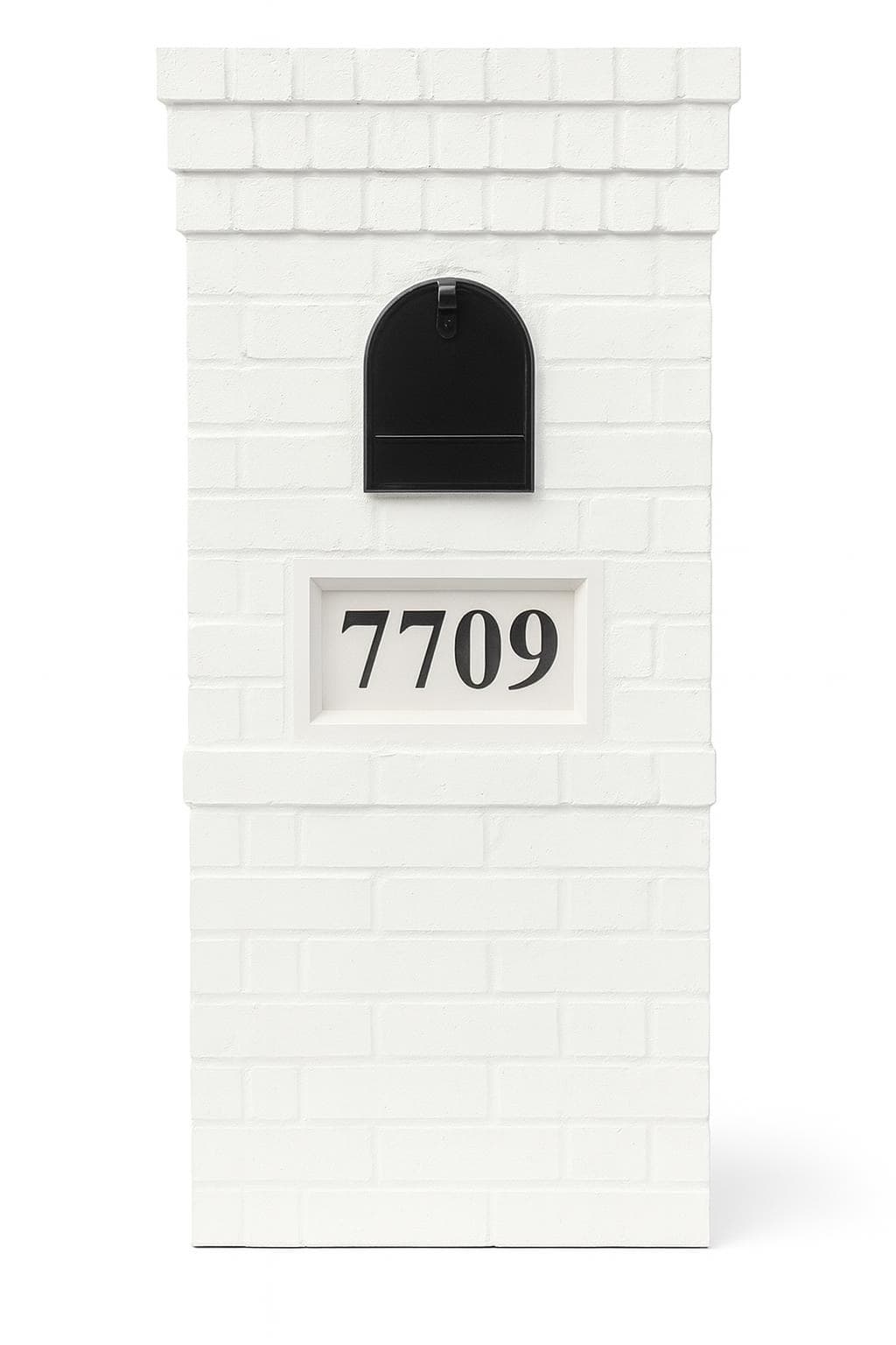 The Heritage brick mailbox column design reference
