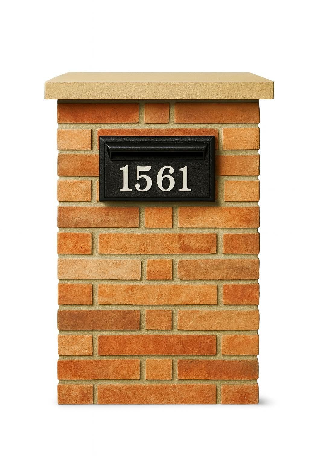 The Ledger brick mailbox column design reference