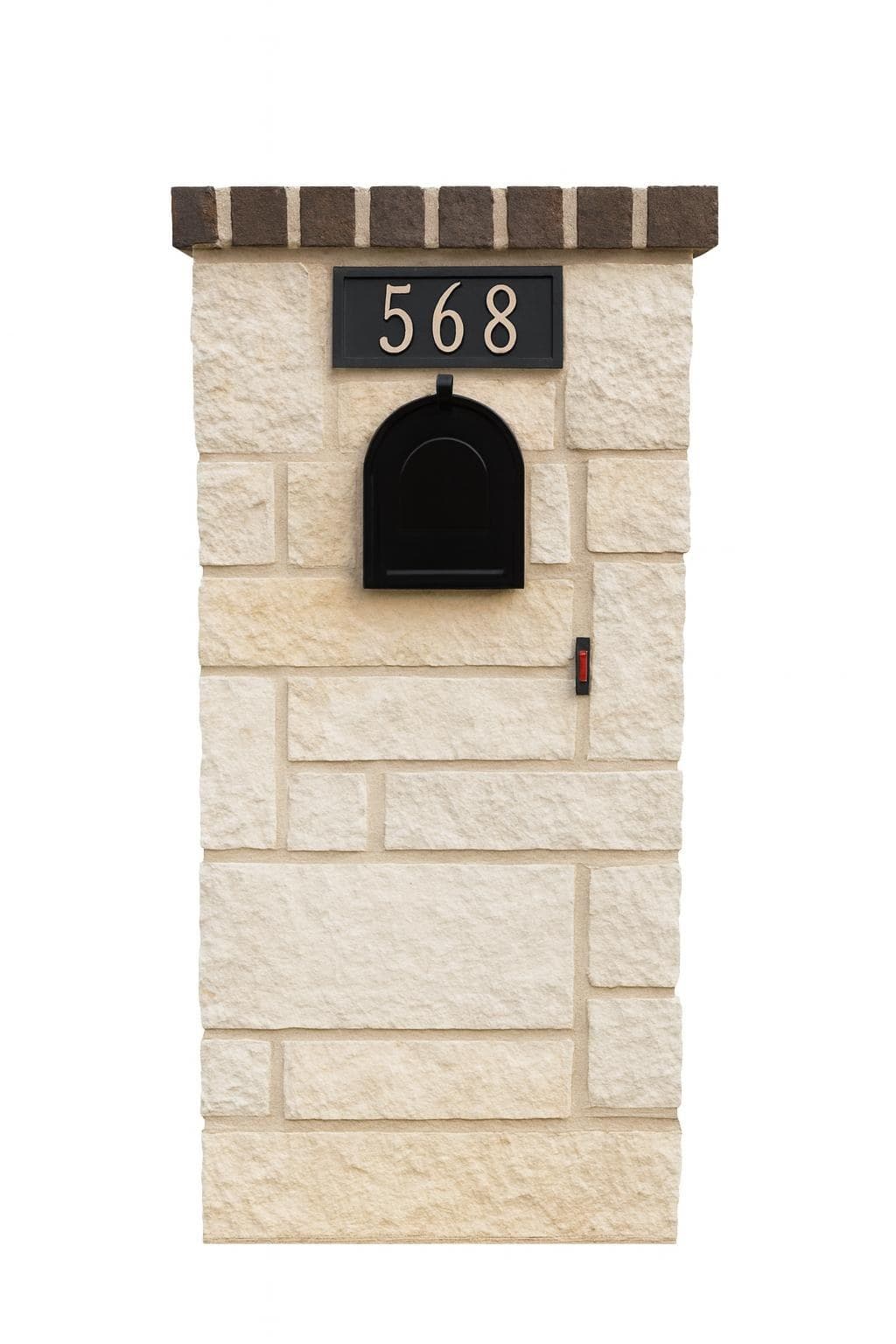 The Quarry stone mailbox column design reference
